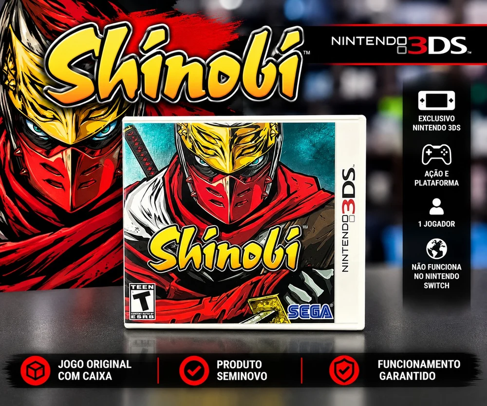 Shinobi – Nintendo 3DS Original Seminovo